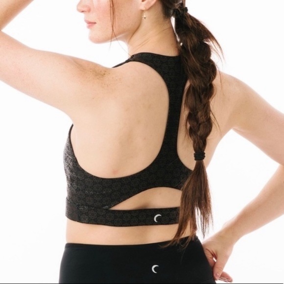 ZYIA Flower Power Black Printed Sports Bra Size Small - Picture 3 of 7